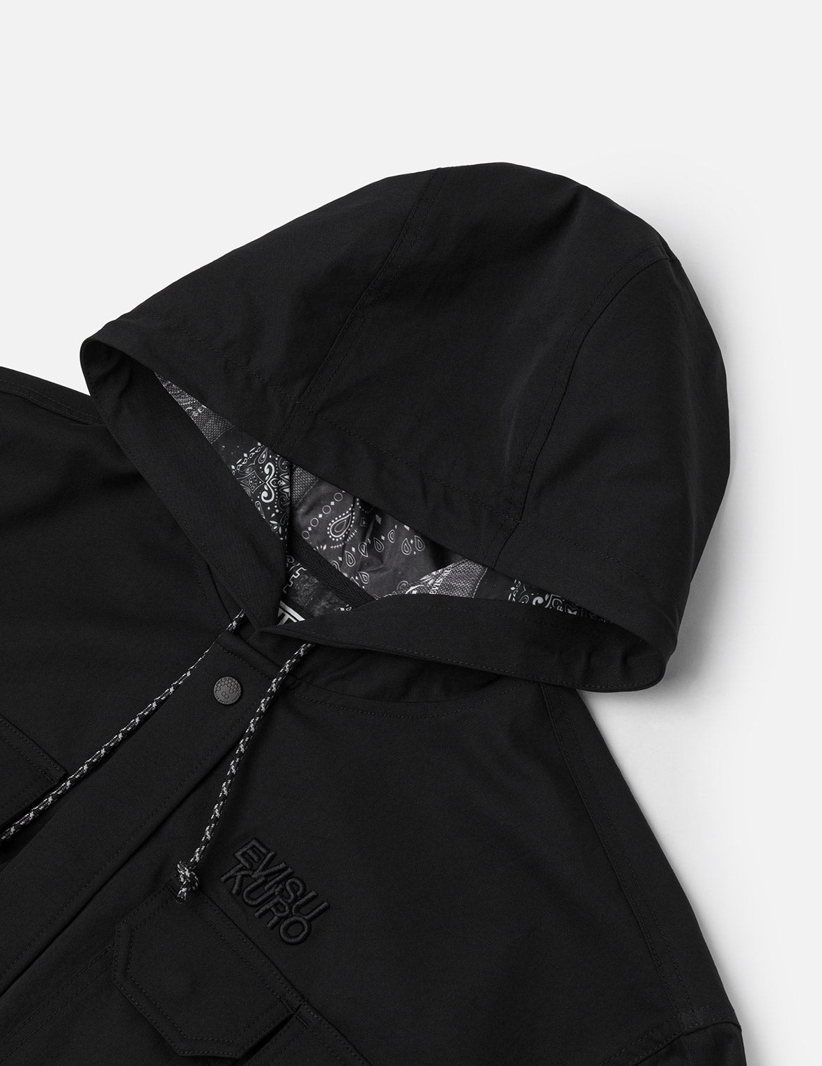 Embroidery Multi-pocket Relax Fit Shirt Jacket - 7
