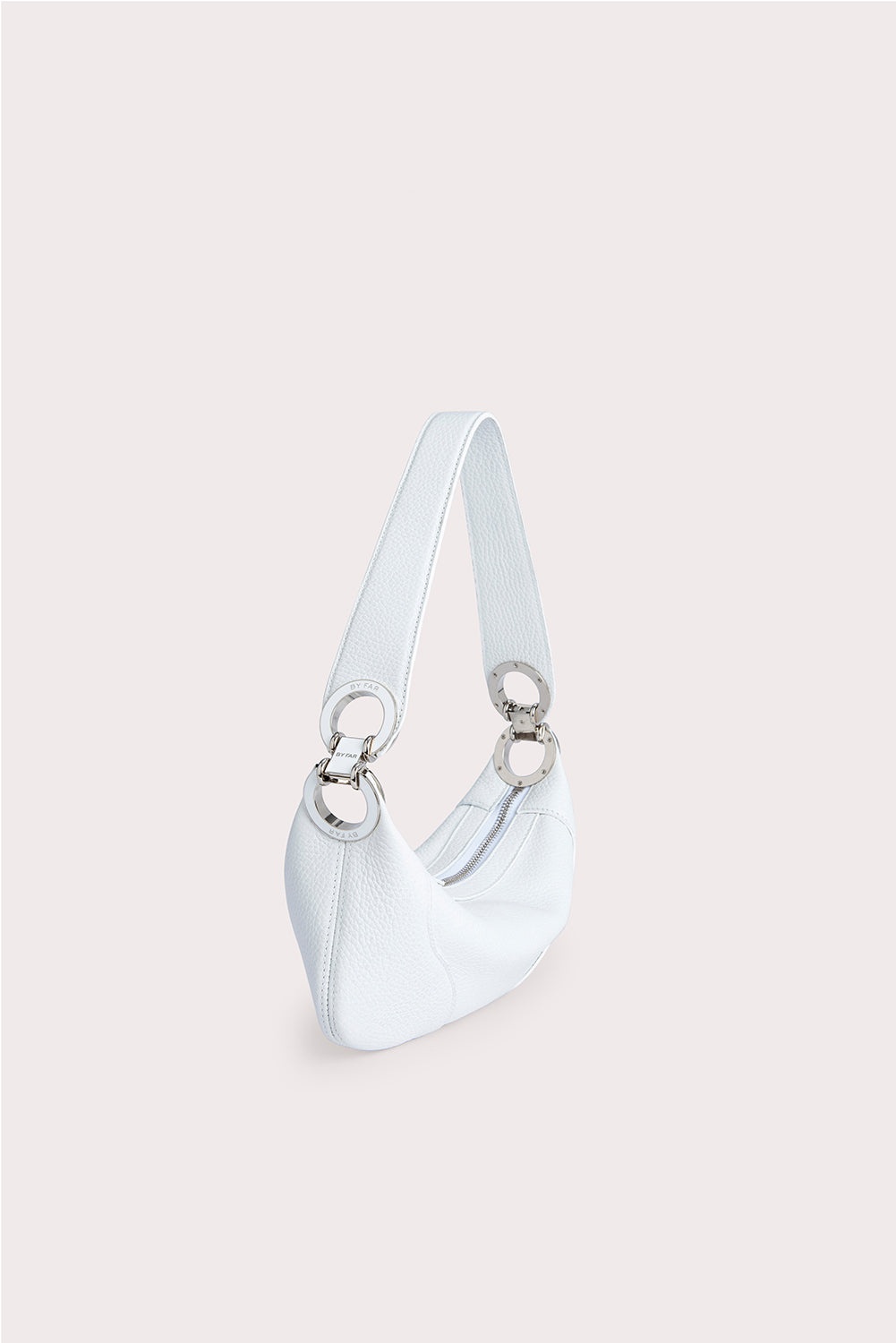 MINI AMIRA WHITE FLAT GRAIN LEATHER - 2