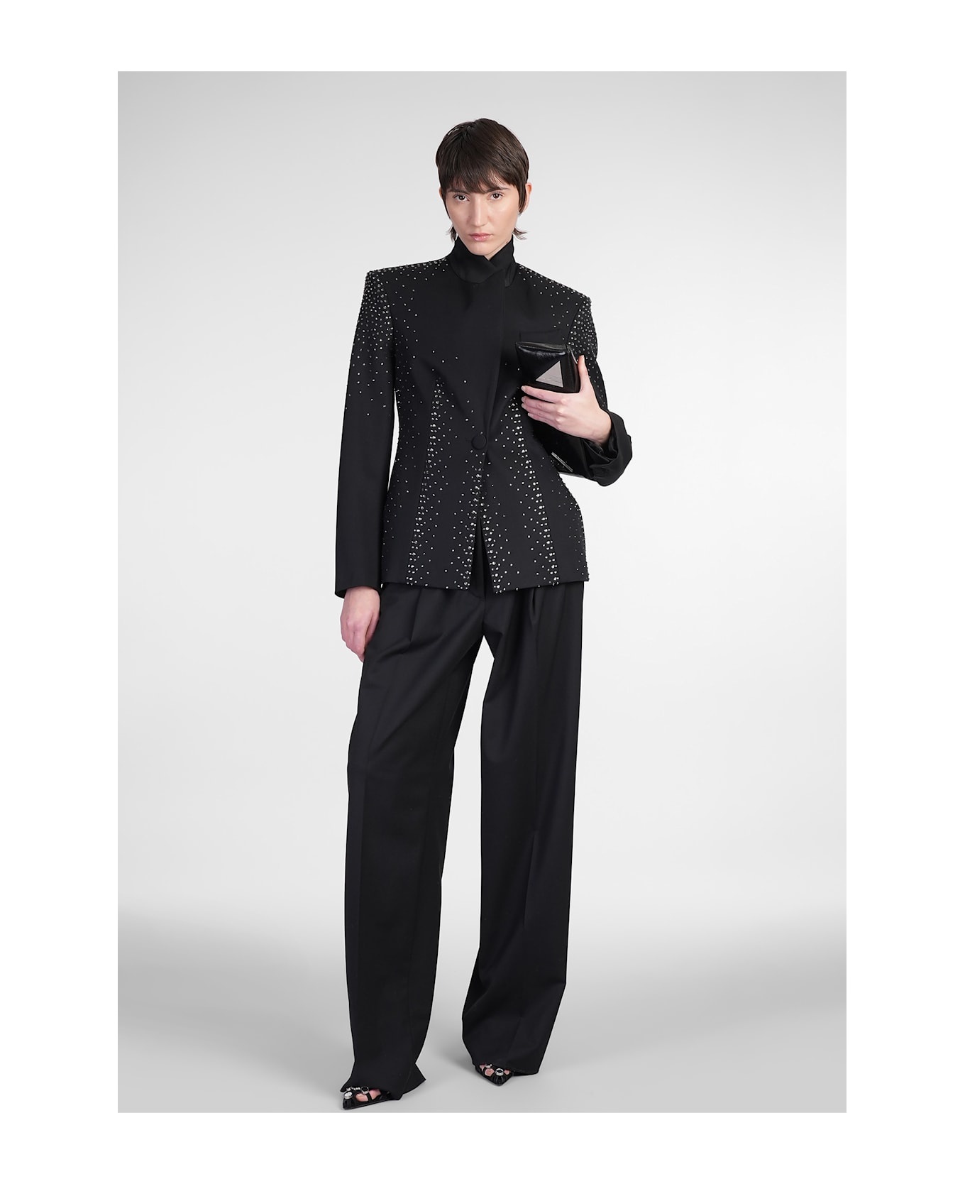 Blazer In Black Wool - 2