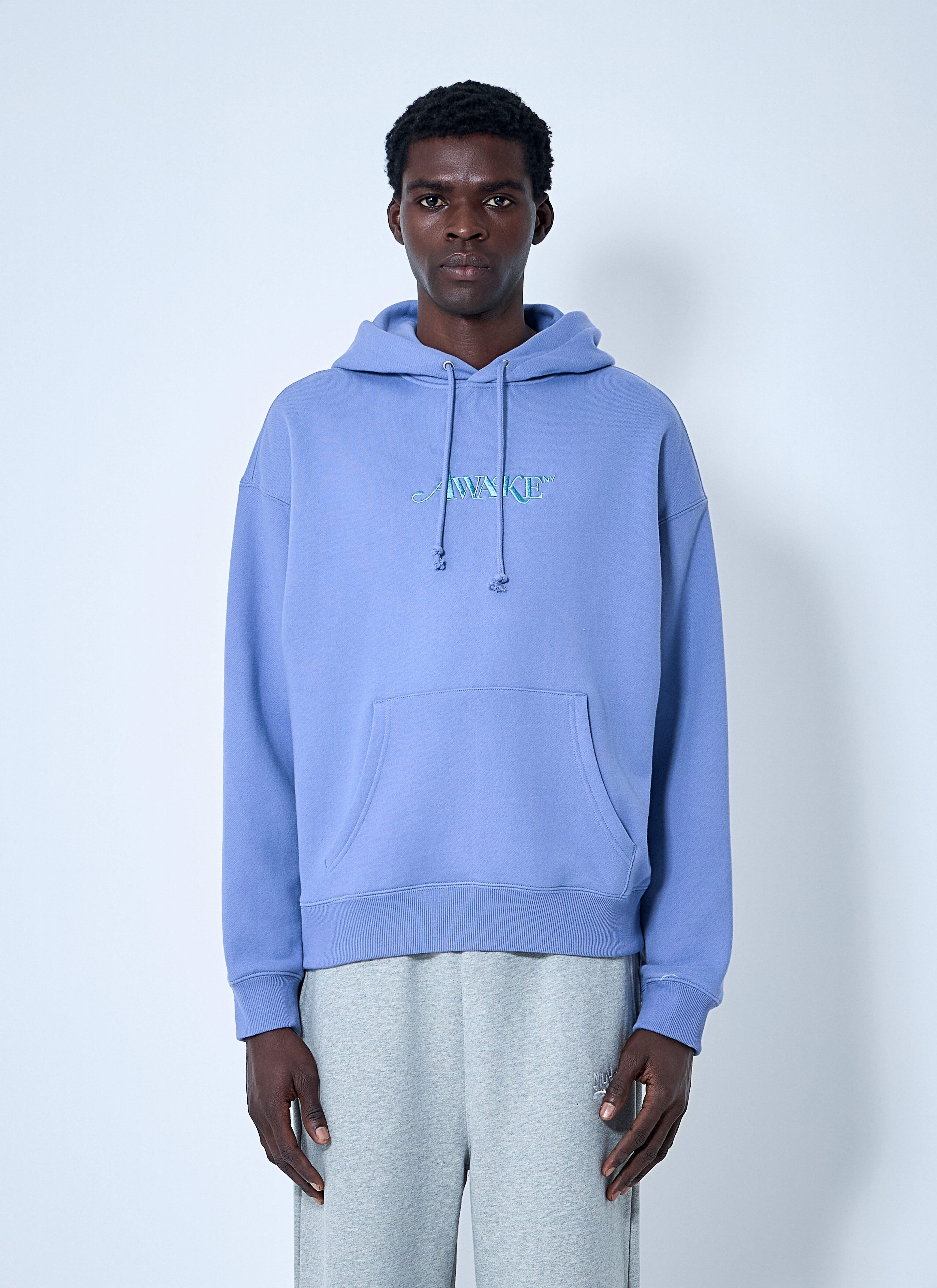 Logo Motif Hooded Sweatshirt - 1