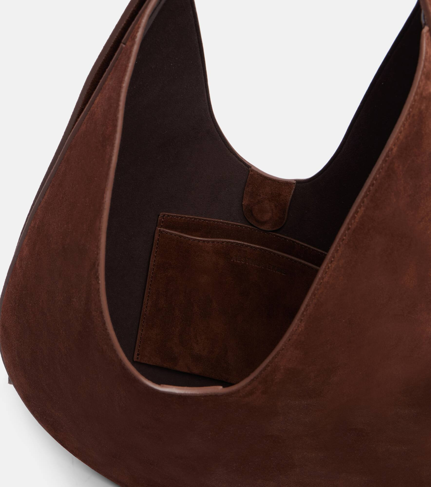 Medium suede shoulder bag - 3