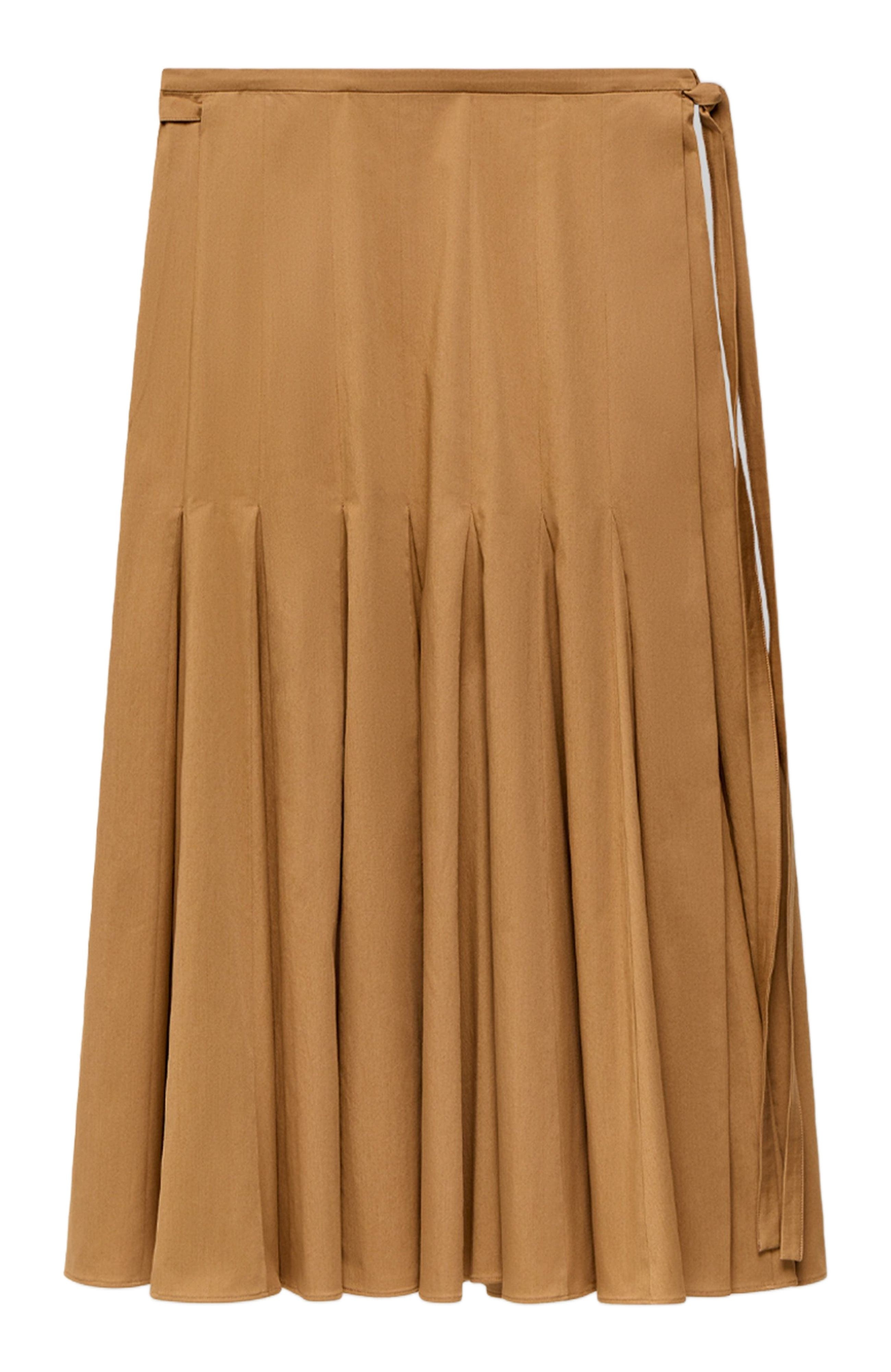 Another Tomorrow Panel Wrap Skirt in Toffee at Nordstrom - 5