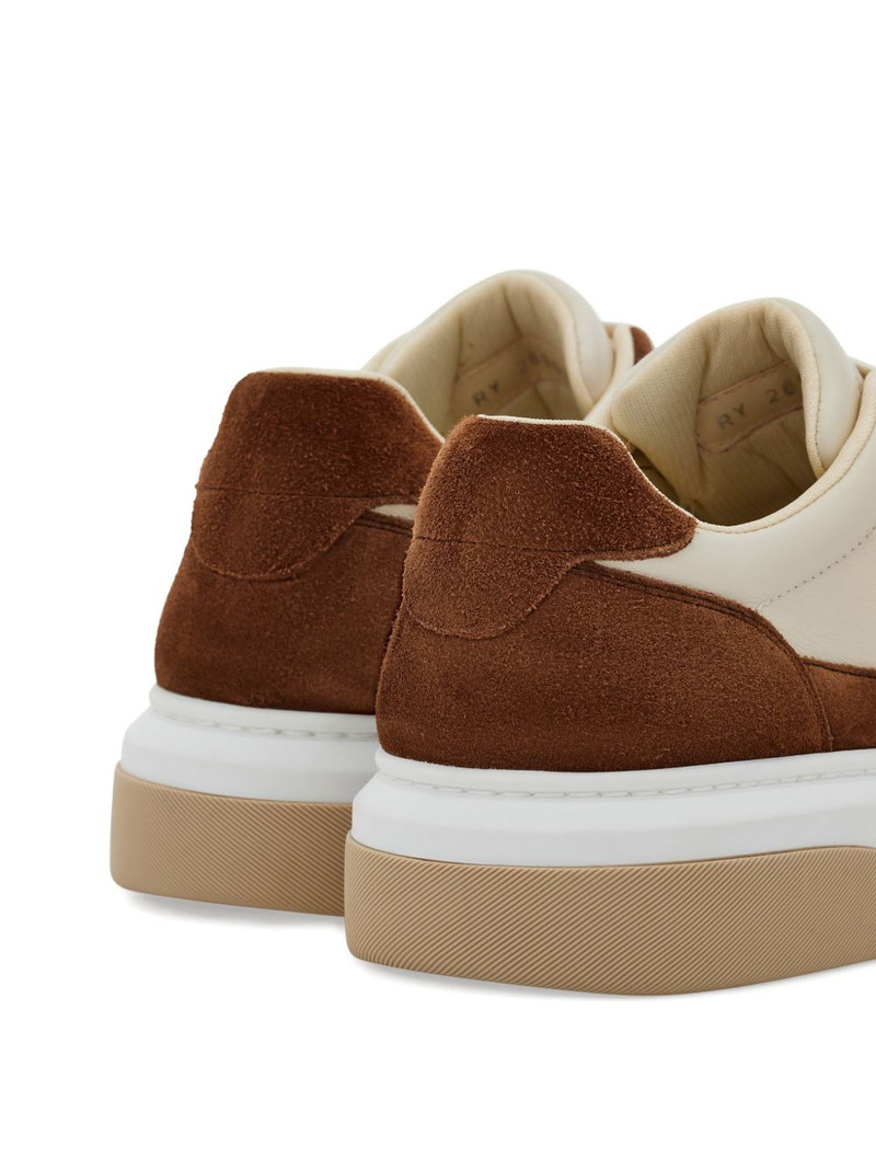 suede gancini low-top trainer 5