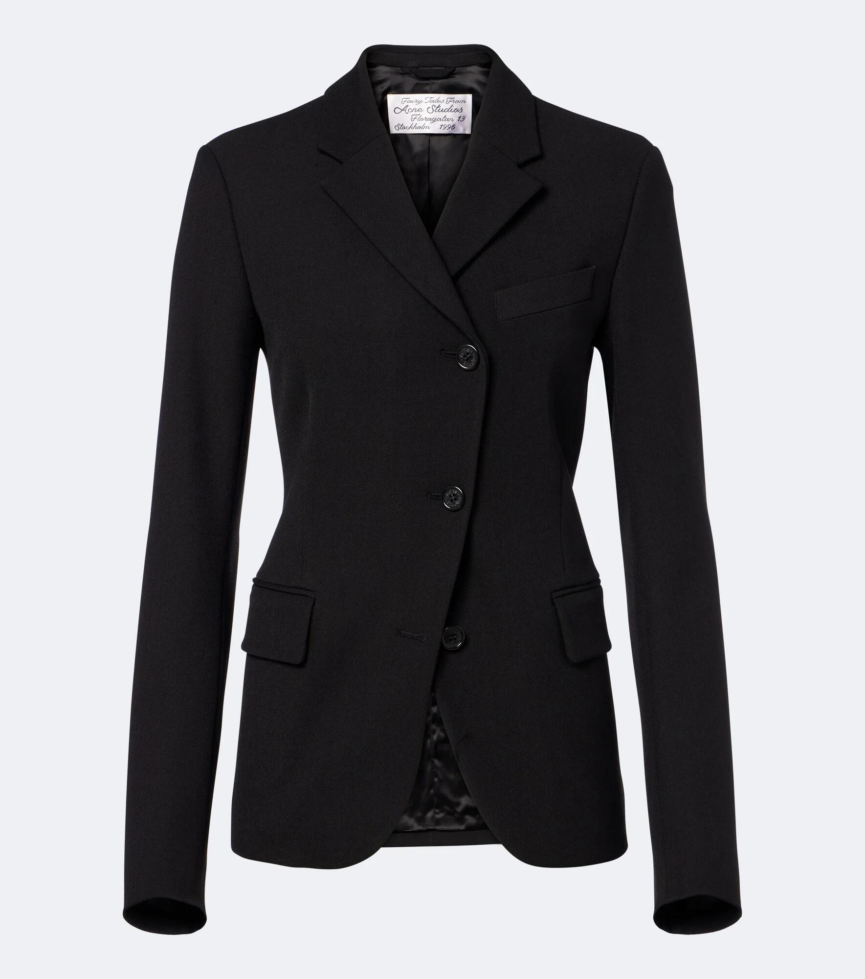 Asymmetric twill blazer - 1