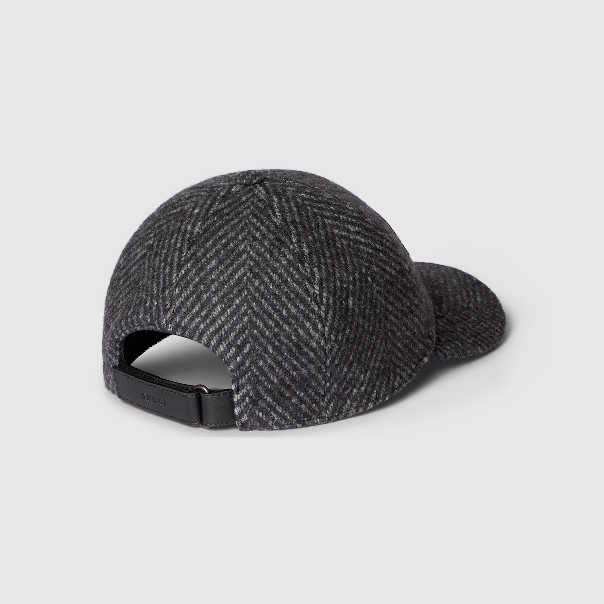 Herringbone wool baseball hat - 4
