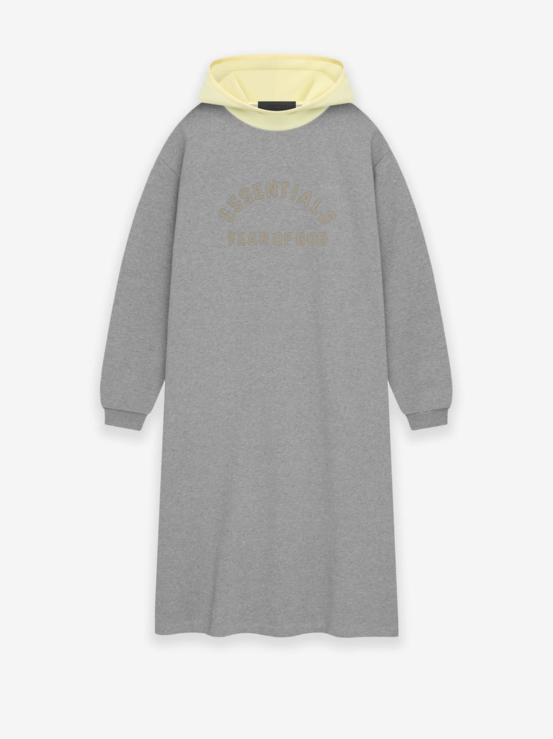 Womens Nylon Fleece Hooded Dress 1