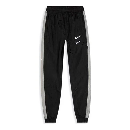 남자 회색 CJ4877-010를 위한 나이키 운동복 Swoosh 길쌈된 바지 - 1