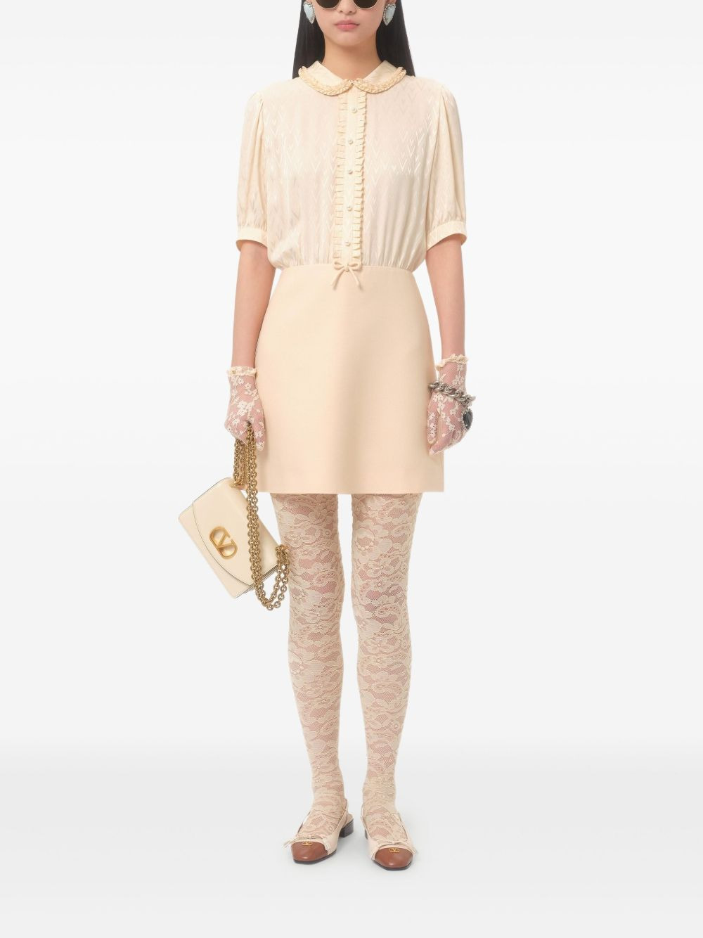 Valentino Women Crepe Couture Short Dress - 7