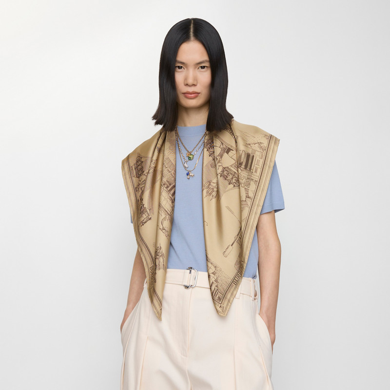 Burberry London Landmarks Silk Scarf outlook