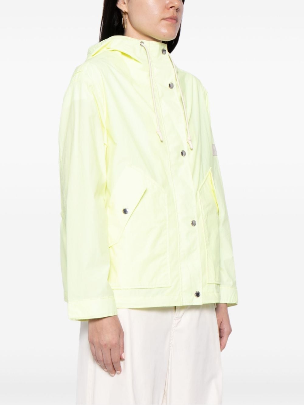 press-stud hooded jacket - 3