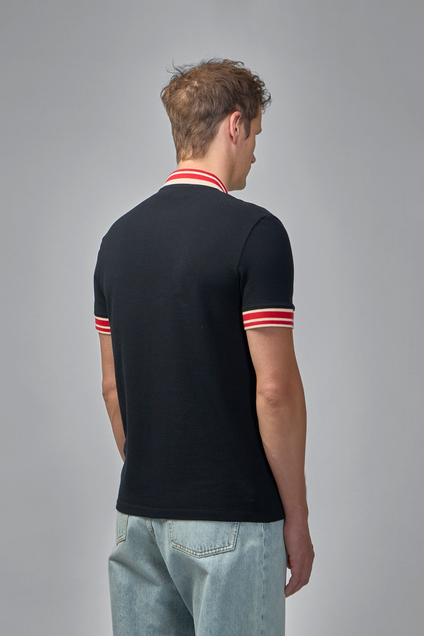 Cotton Piqué Polo Shirt With VLogo Patch - 4