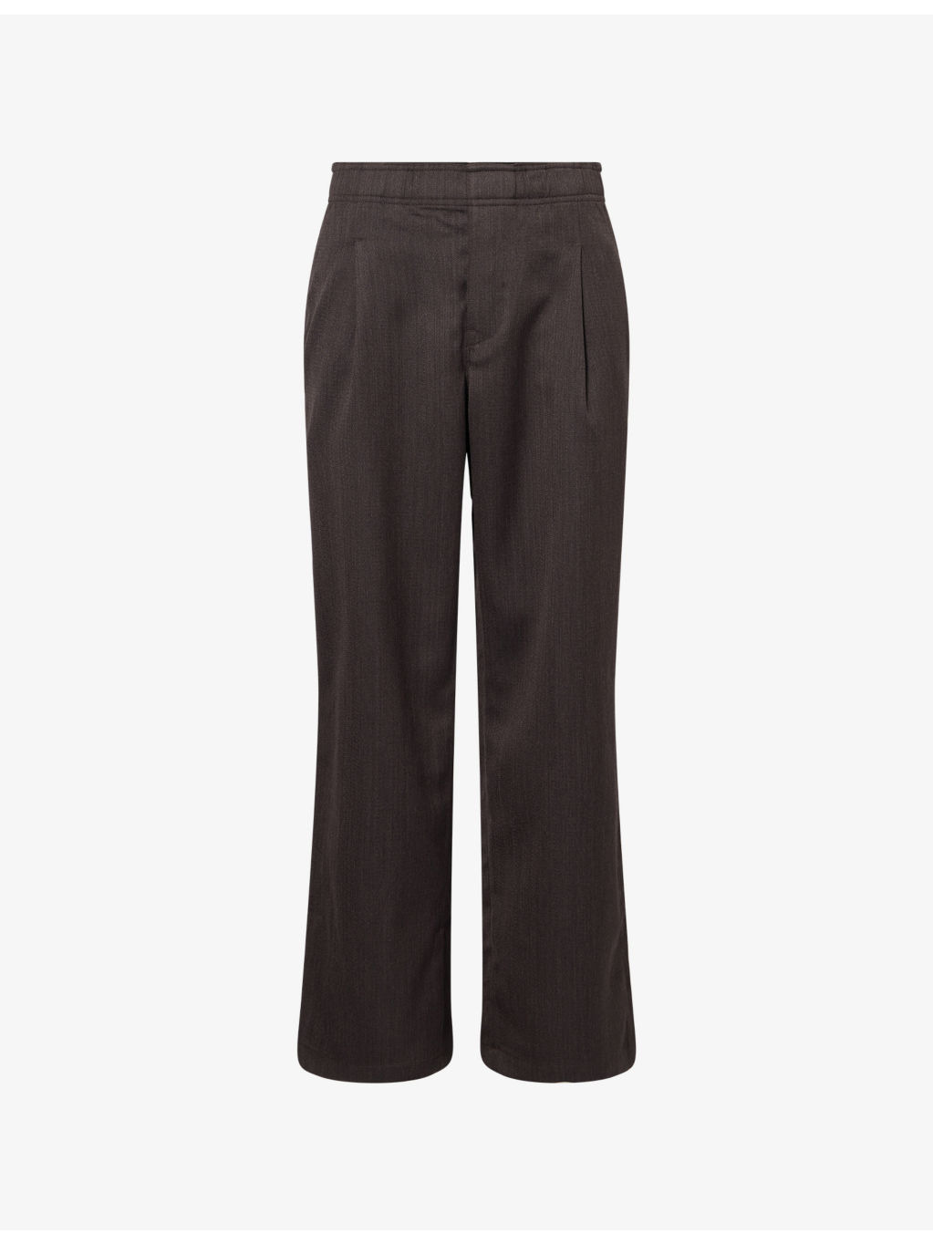 Leisure Pleat Wide-Leg Wool Trousers - 1