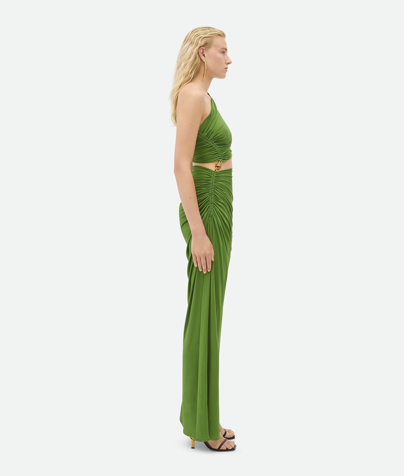 Viscose Jersey Dress With Knot - 2