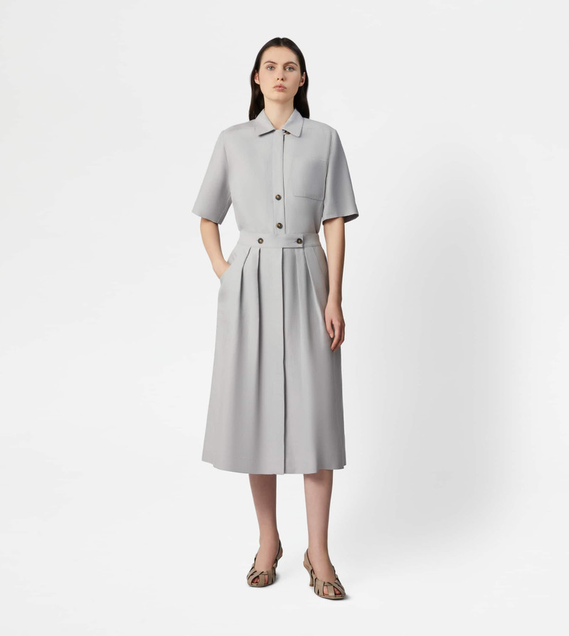 Tod's SKIRT IN LINEN - GREY outlook