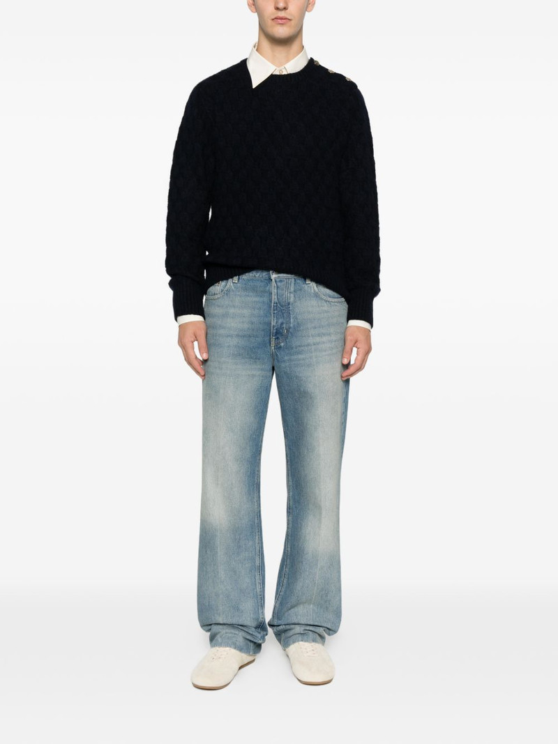 WALES BONNER button textured sweater outlook