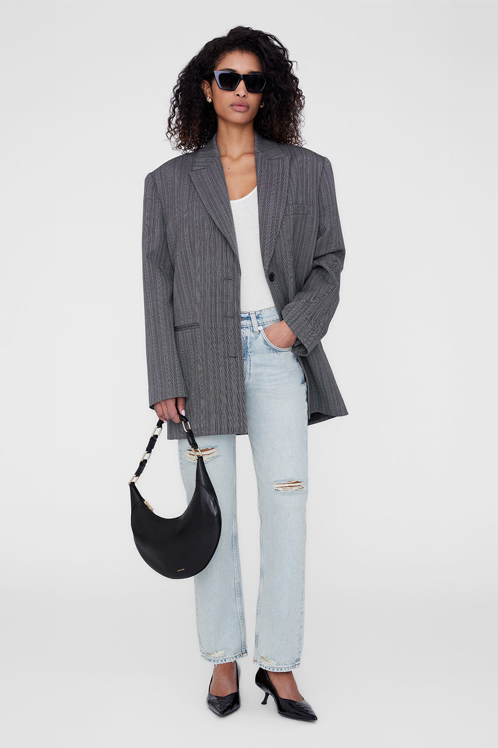 Kate Hobo Bag - Black - 2