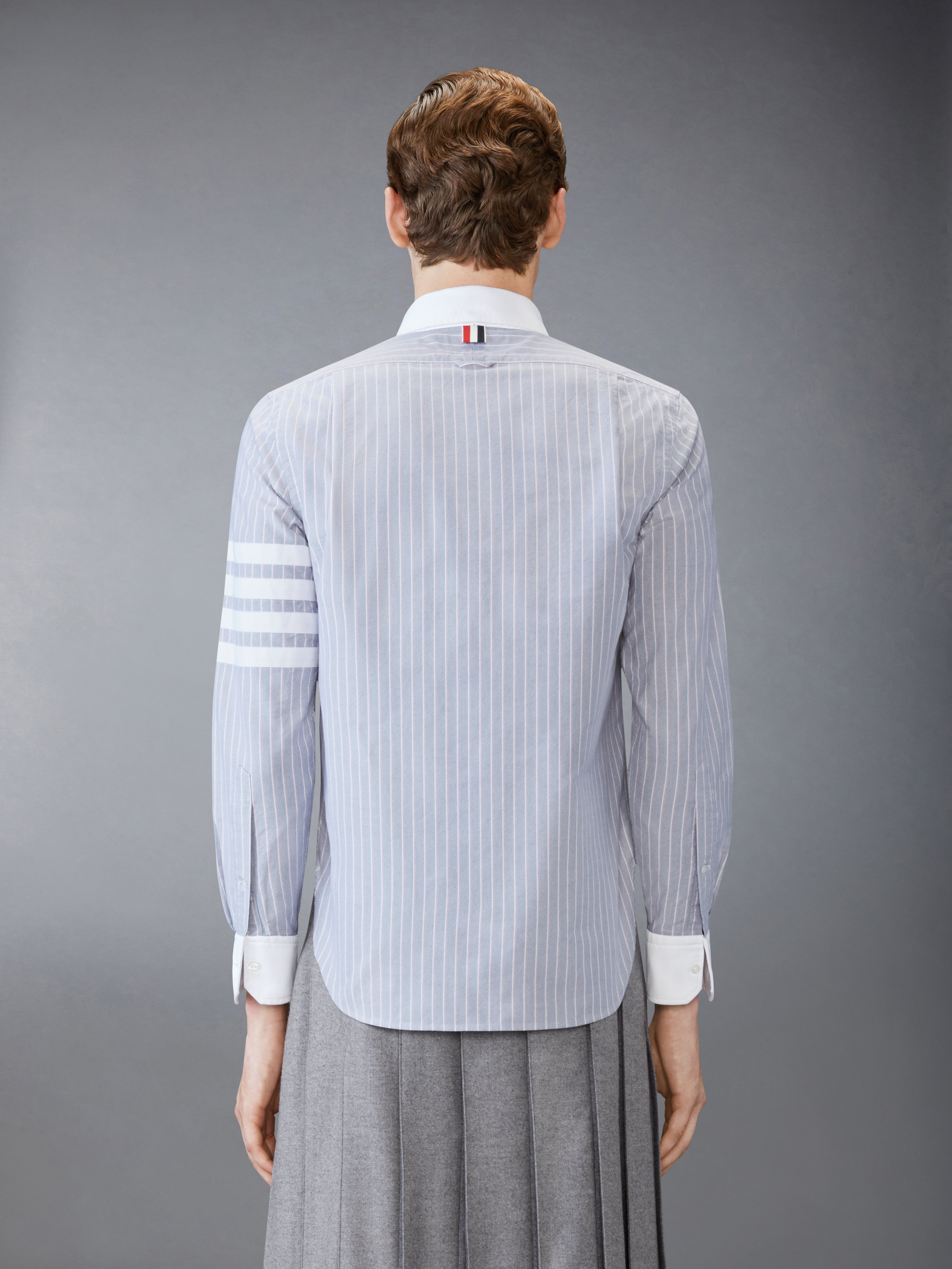 Oxford 4-Bar Shadow Pinstripe Shirt - 4