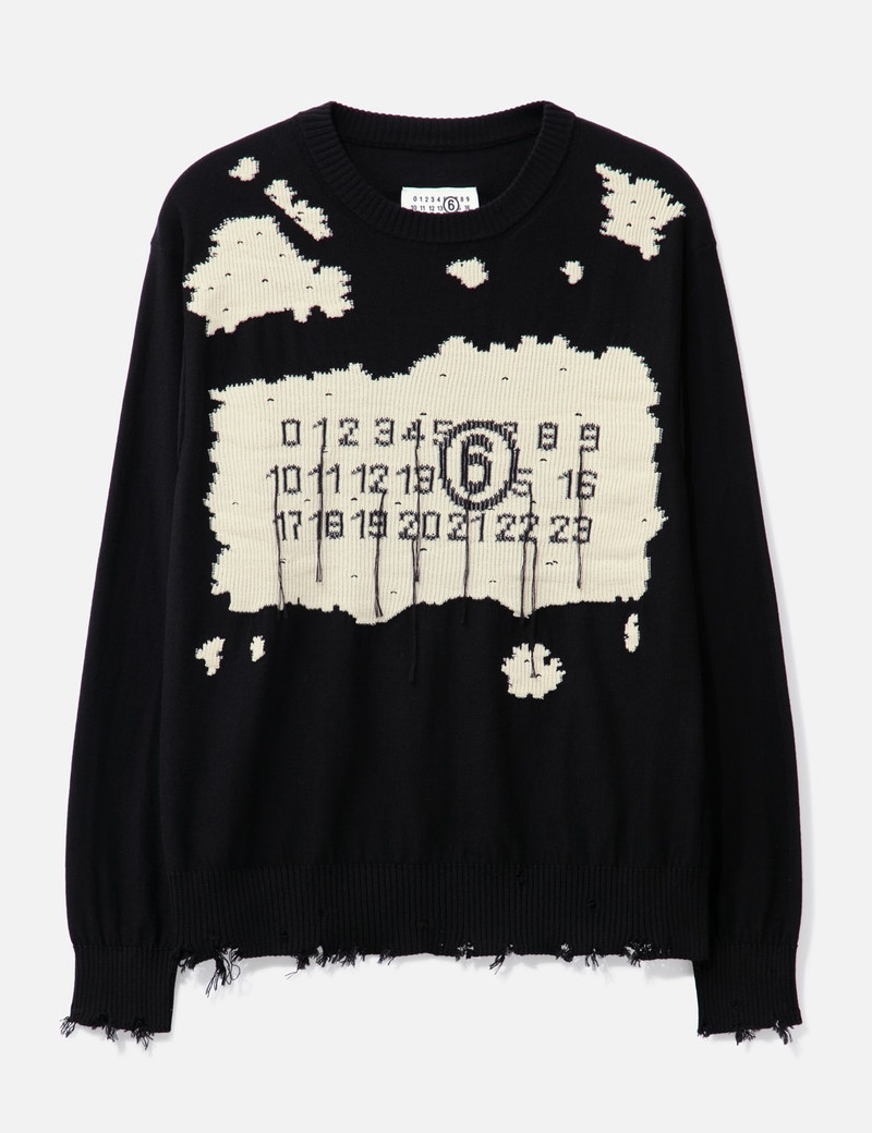 NUMERIC INTARSIA SWEATER 1