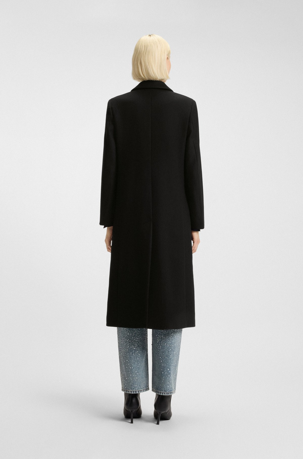 RELAXED-FIT COAT IN A WOOL BLEND - 4