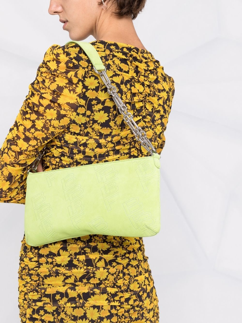 Holly perforated-logo shoulder bag - 3