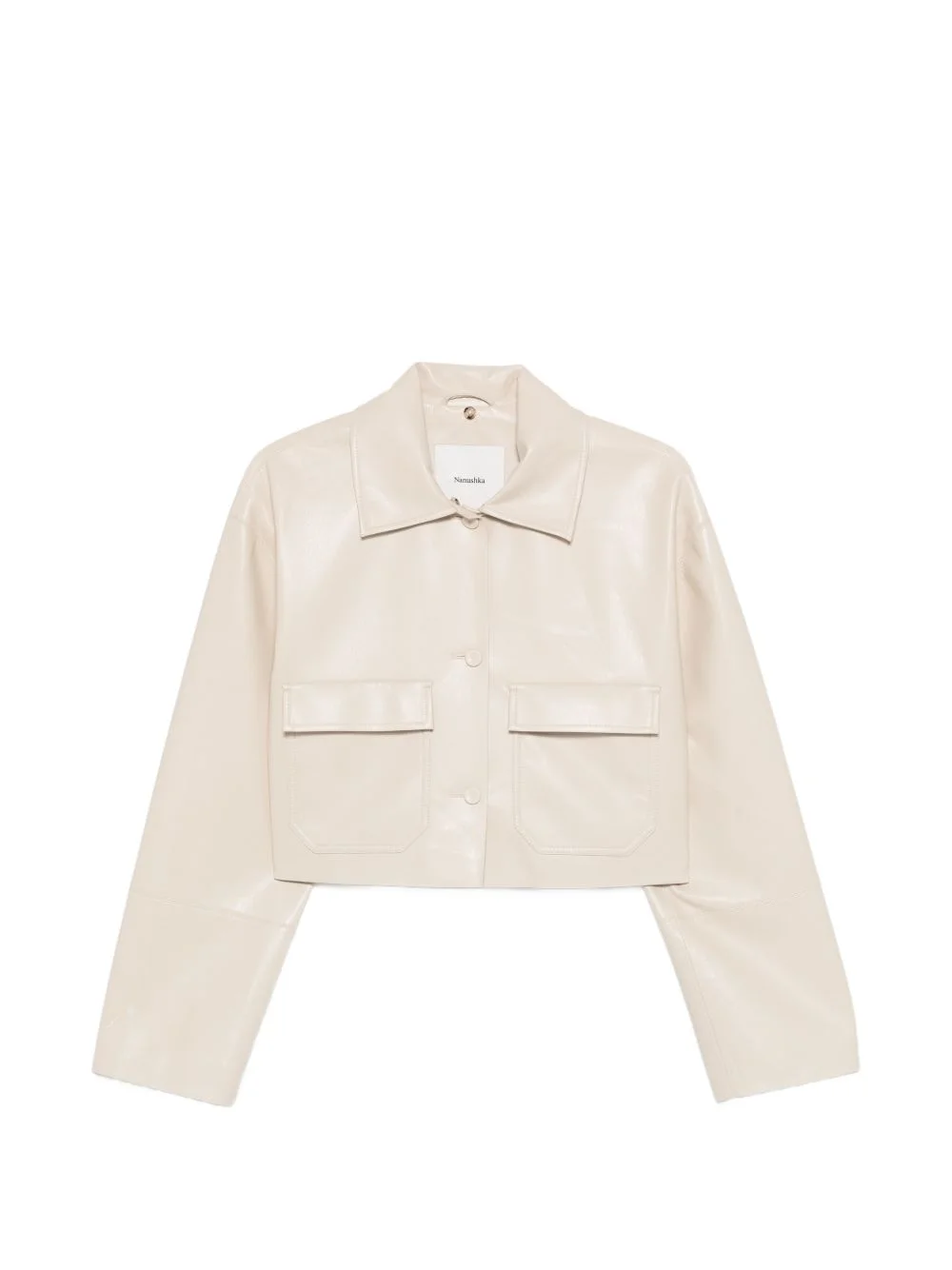 cropped pocket jacket - 1