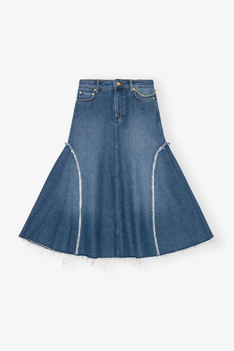 BLUE MIDI SKIRT 1