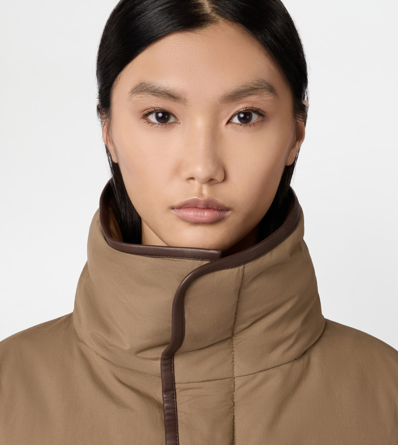 JACKET WITH LEATHER INSERTS - BROWN 5