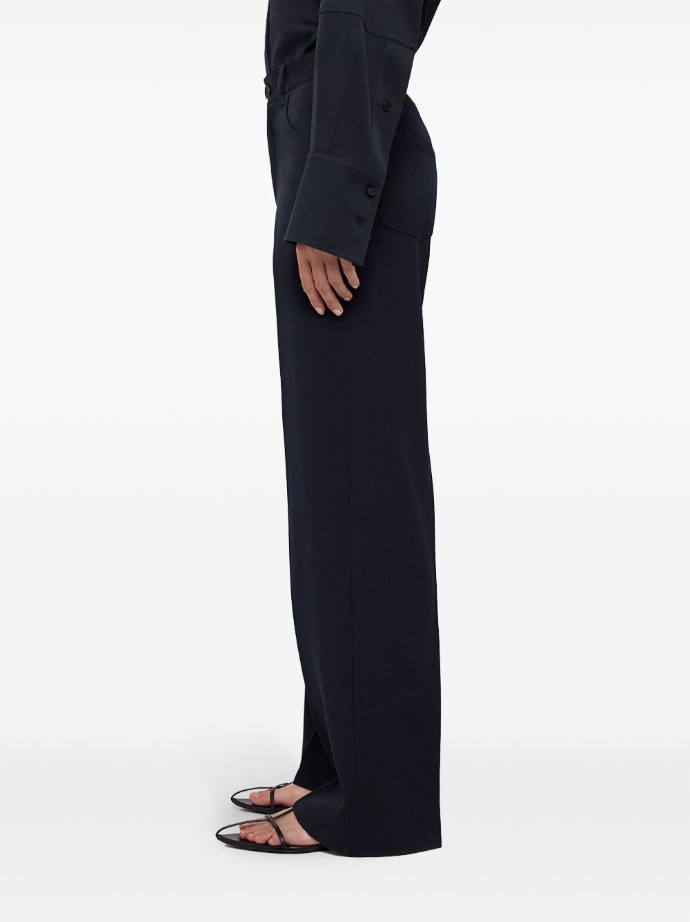 high-waist wide-leg trousers - 2
