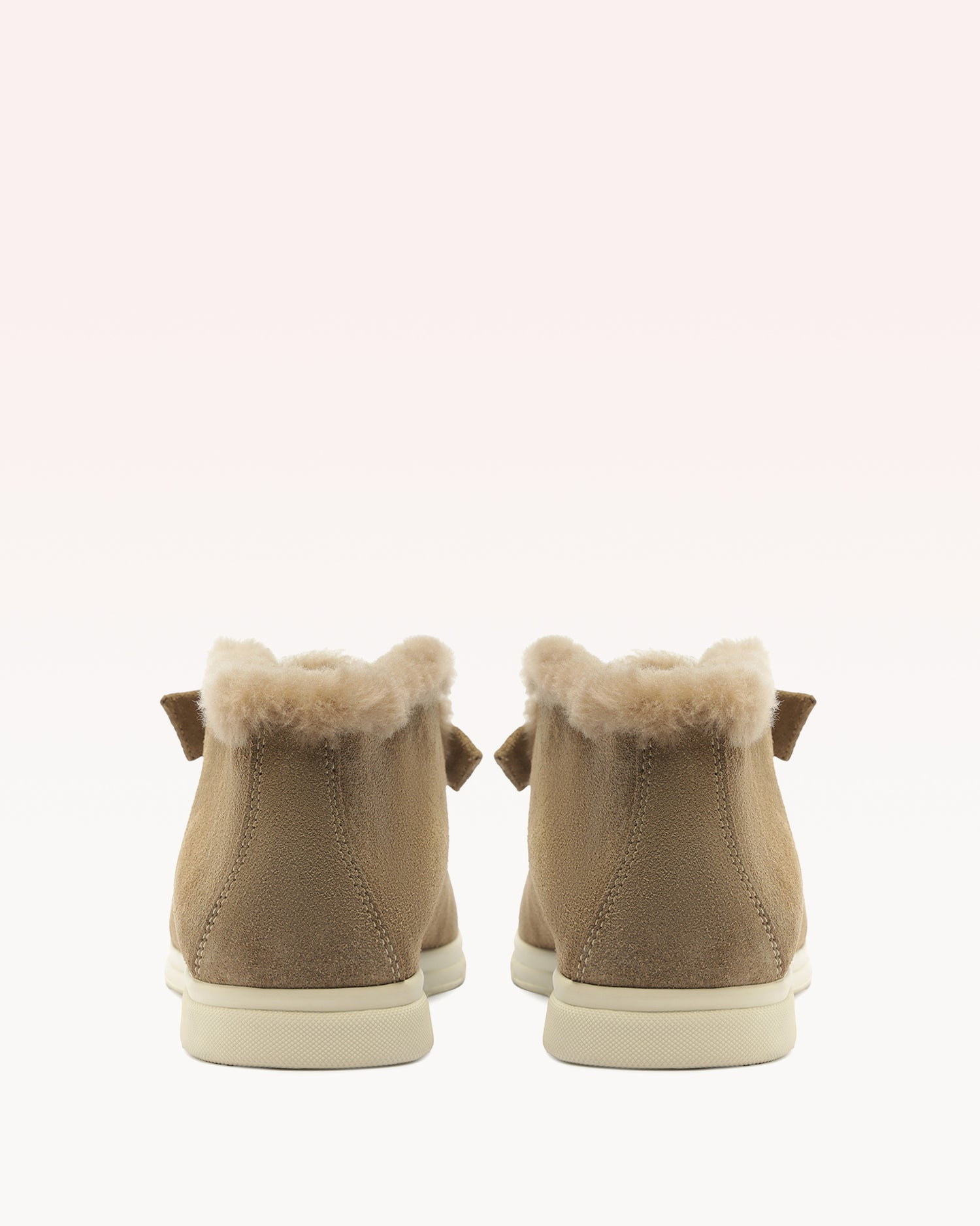 CLARITA SHEARLING SLIP ON BOOTIE SEMOLINA - 5