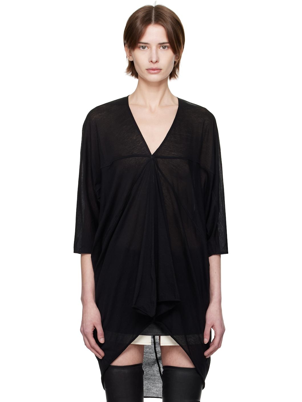 Black Hollywood Kite Blouse - 1