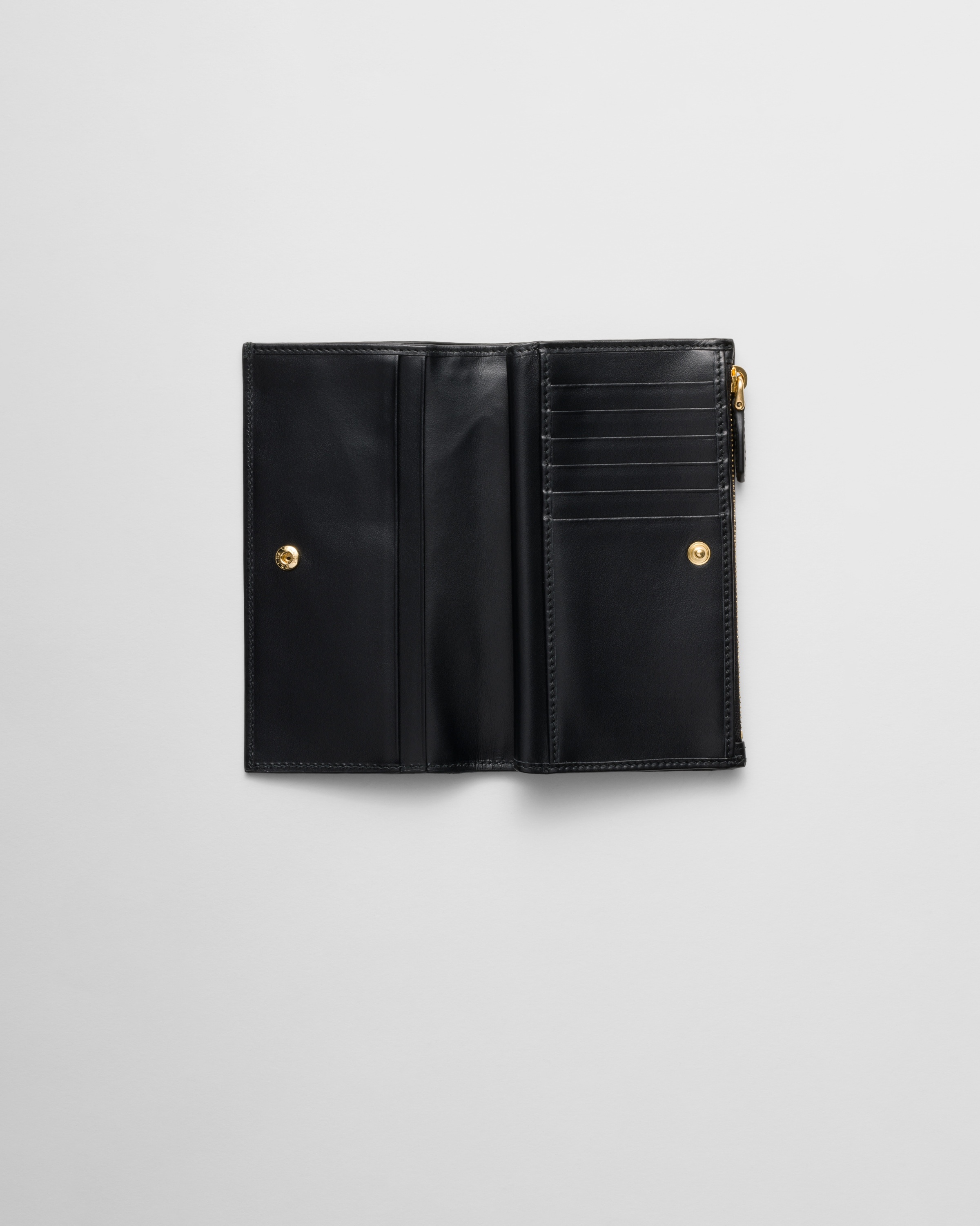 Large leather wallet with triangle motif - 2