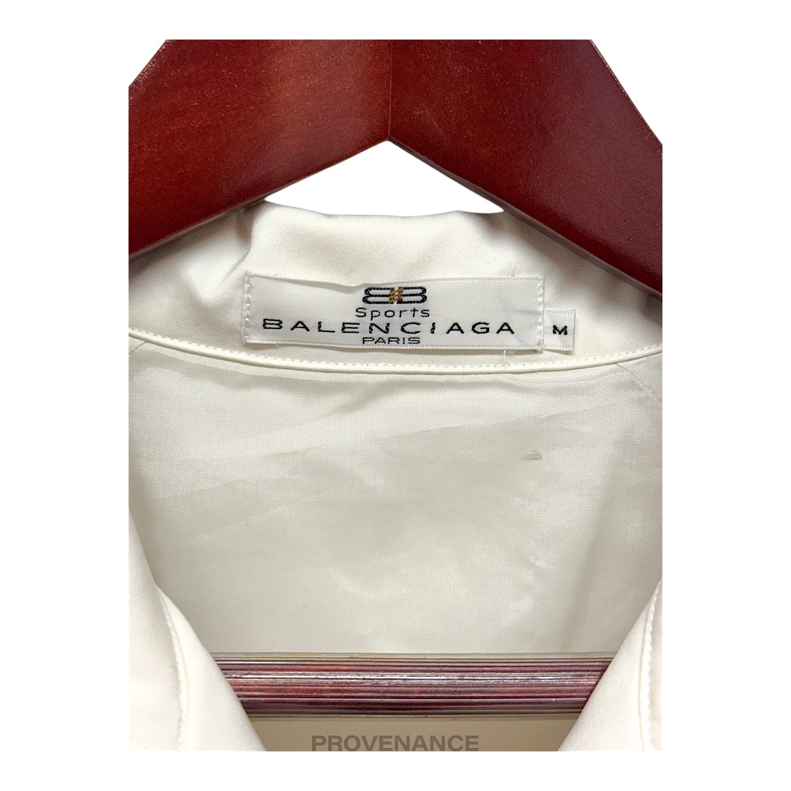 Balenciaga Sports Golf Logo Top Zip Jacket - White M - 6
