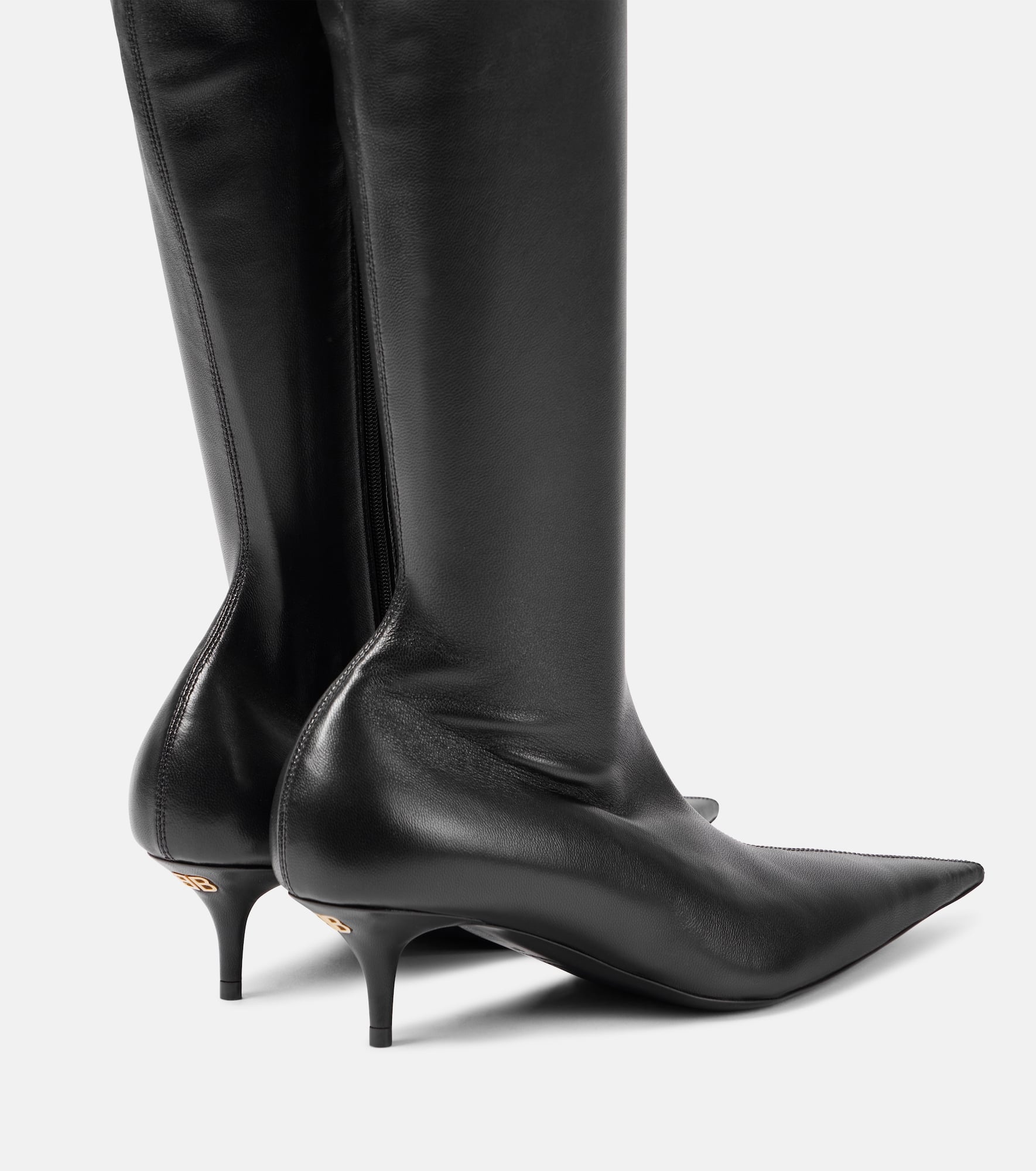 Avenue leather over-the-knee boots - 2
