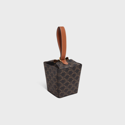 CELINE STRAP BOX in Triomphe Canvas and calfskin outlook