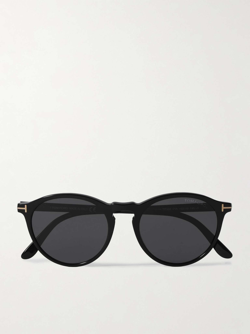 Aurele Round-Frame Acetate Sunglasses - 1