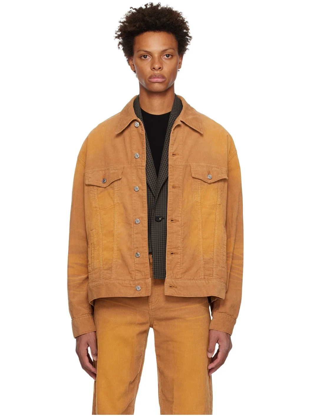 Tan Oversized Jacket - 1