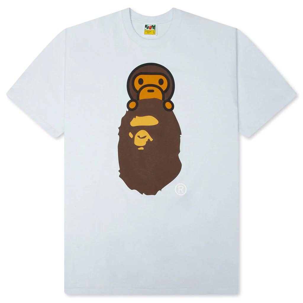 MILO ON APE HEAD TEE - SAX - 1