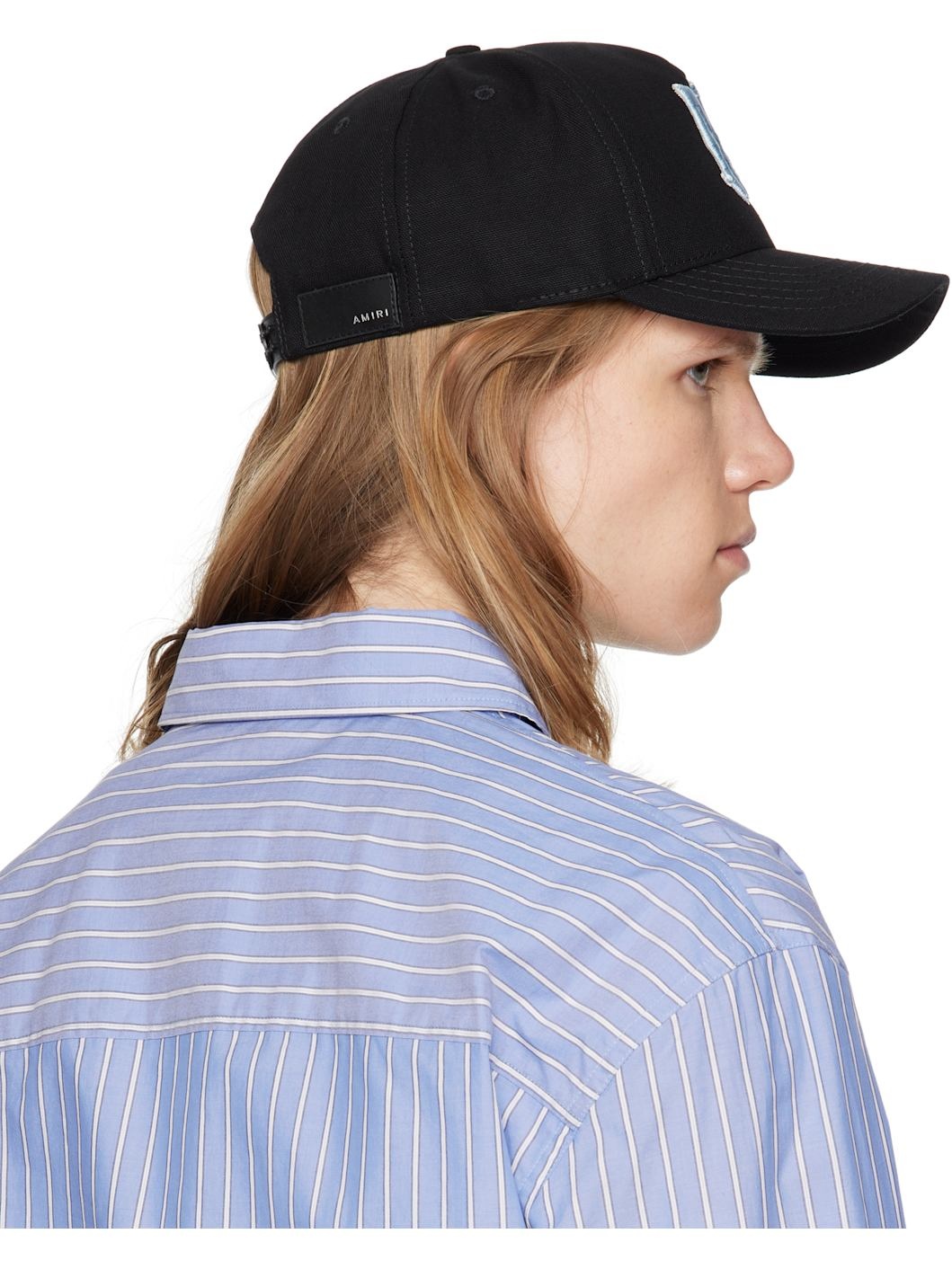 Black MA Outline Canvas Cap - 3