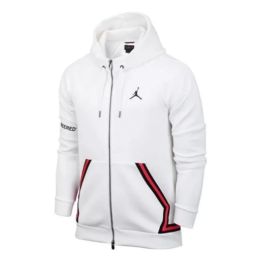 Air Jordan Flight Tech Athleisure Casual Sports Jacket White CK1343-100 - 1