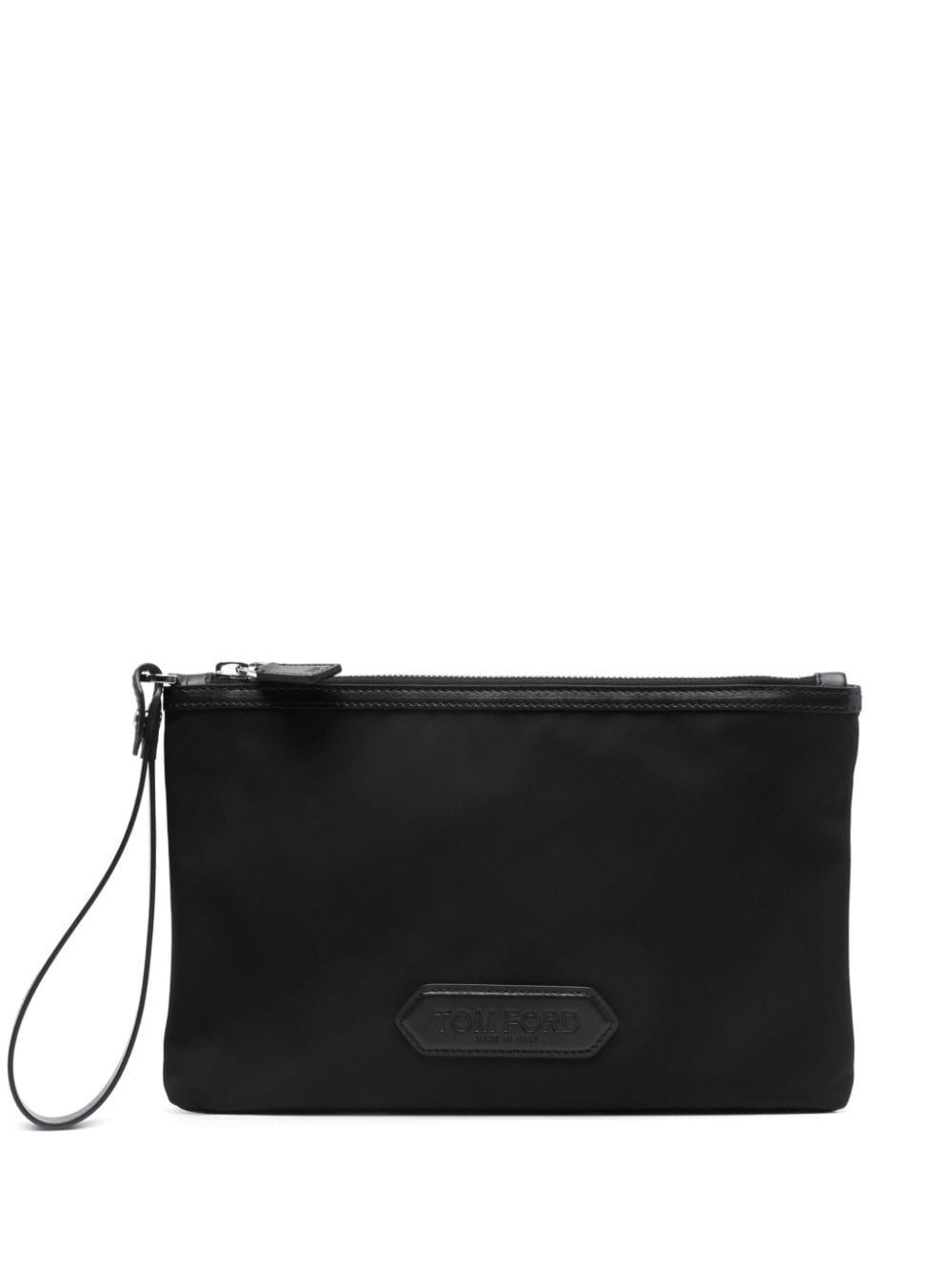 leather clutch bag - 1