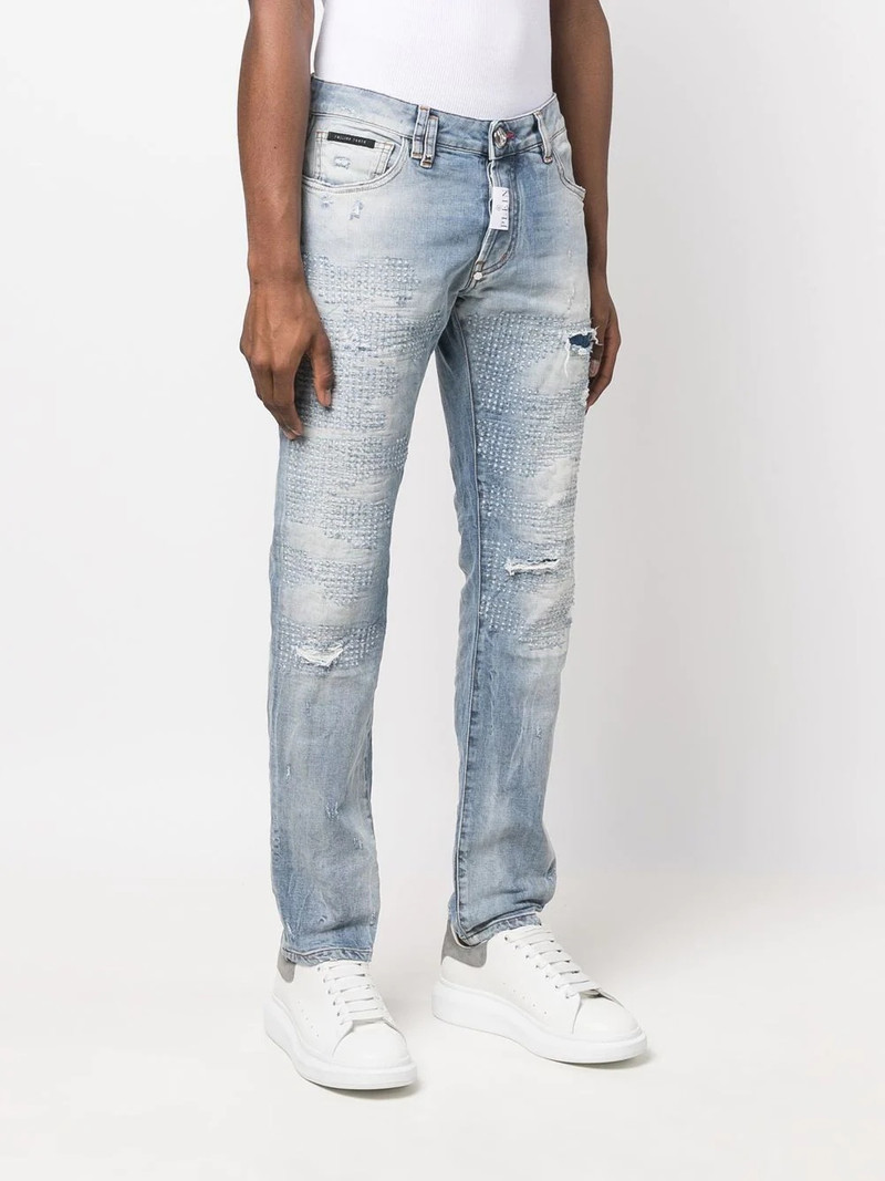 Premium distressed-detail jeans 3