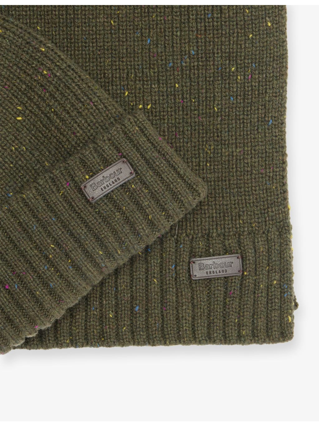 Carlton Fleck Wool-Blend Beanie and Scarf Gift Set - 2