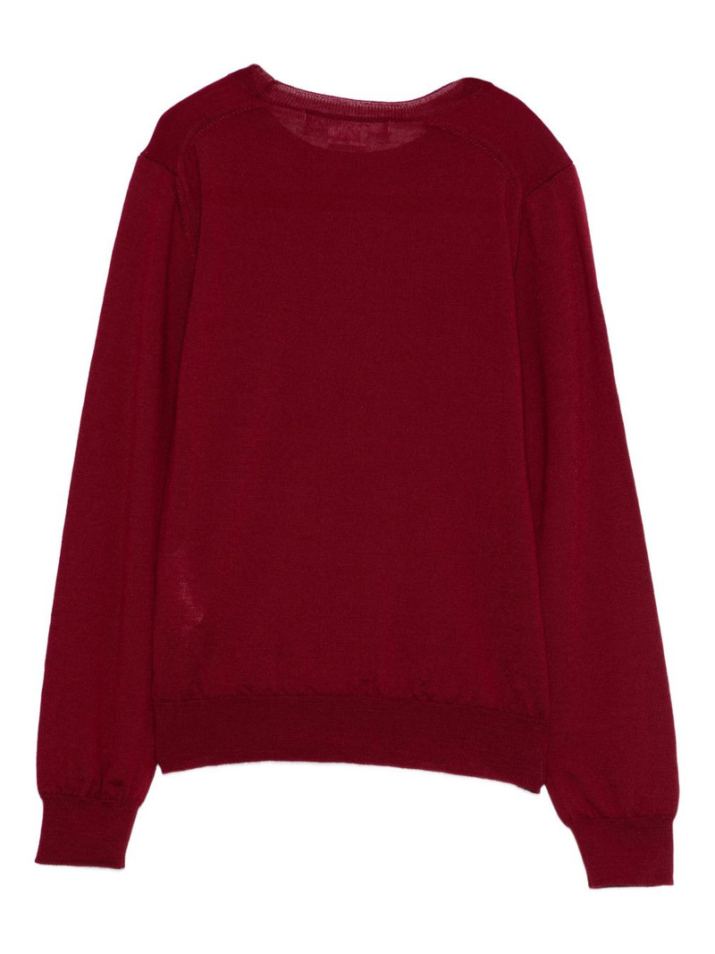 Comme Des Garçons wool crew-neck sweater outlook
