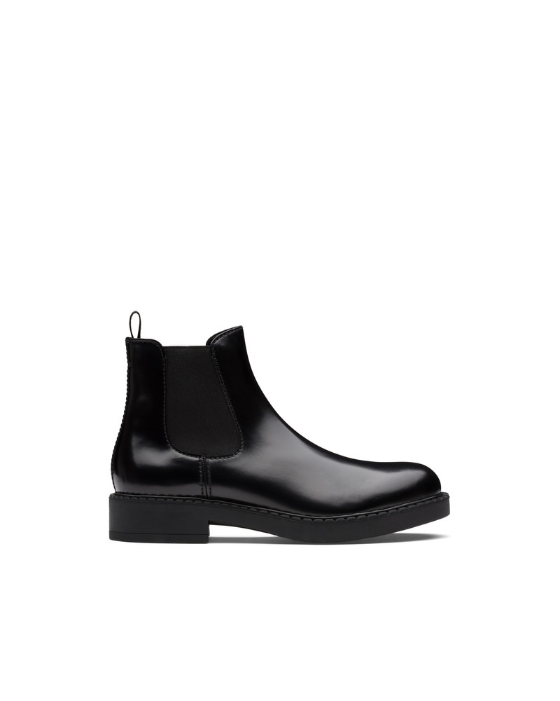Prada Brushed leather Chelsea boots outlook