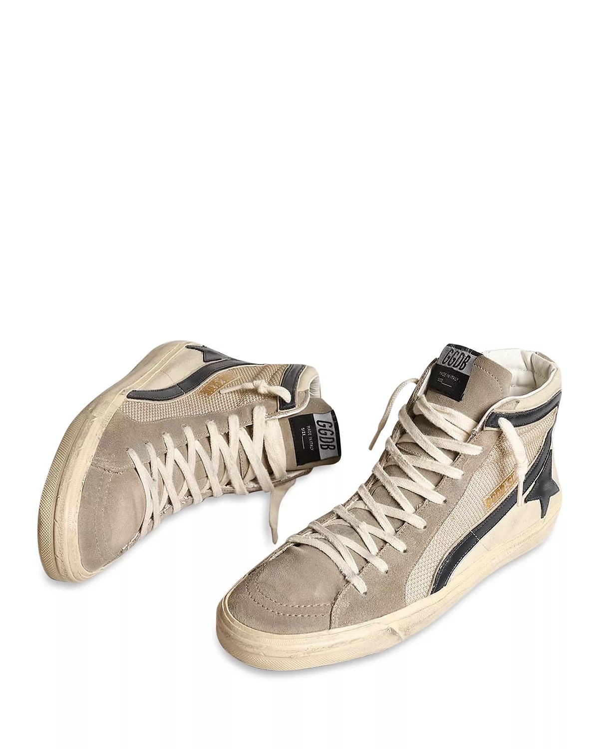 Men's Slide Lace Up High Top Sneakers - 4