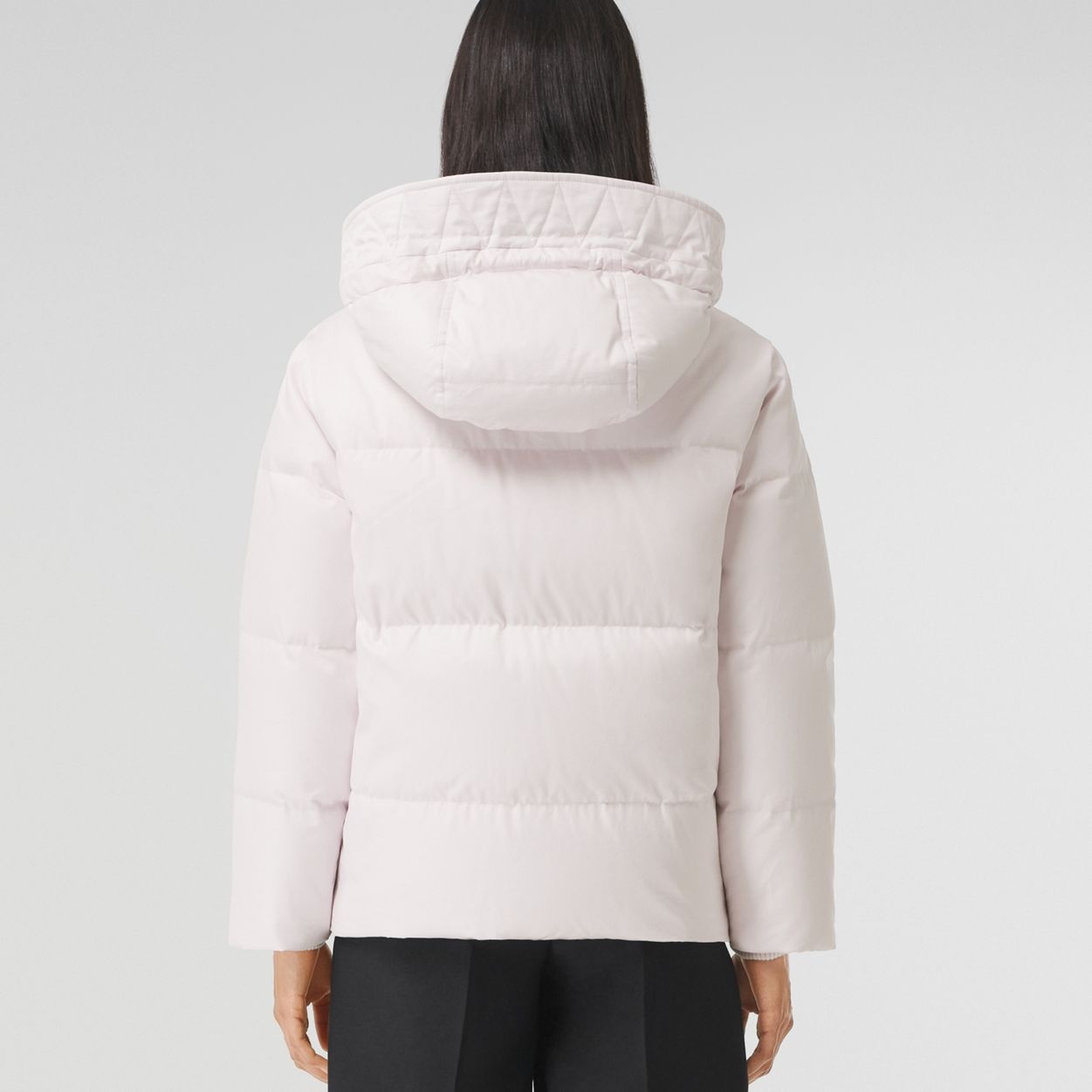 Detachable Hood Cotton Gabardine Puffer Jacket - 3