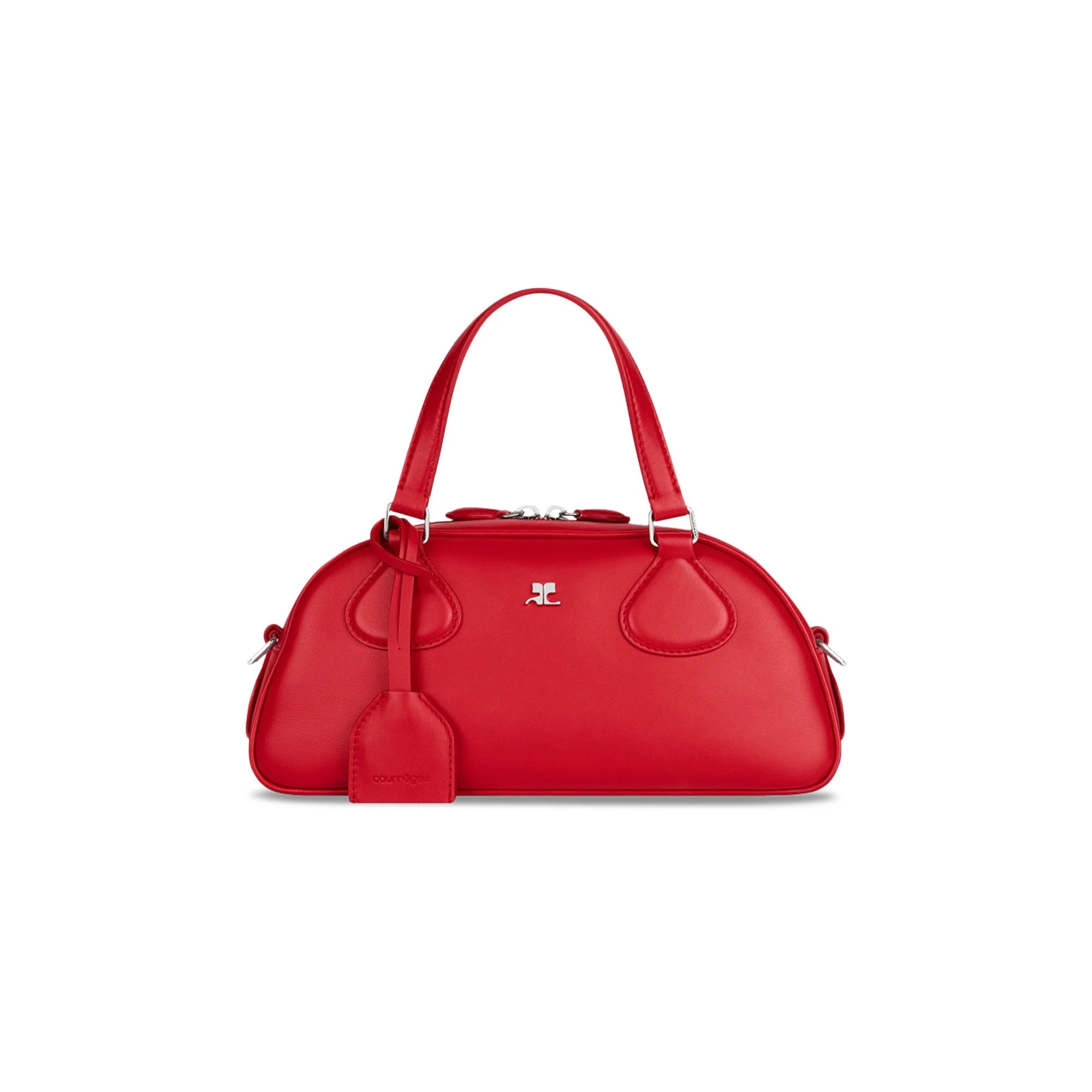 Courrèges Friday Bowling Baguette Bag 'Ruby' - 1