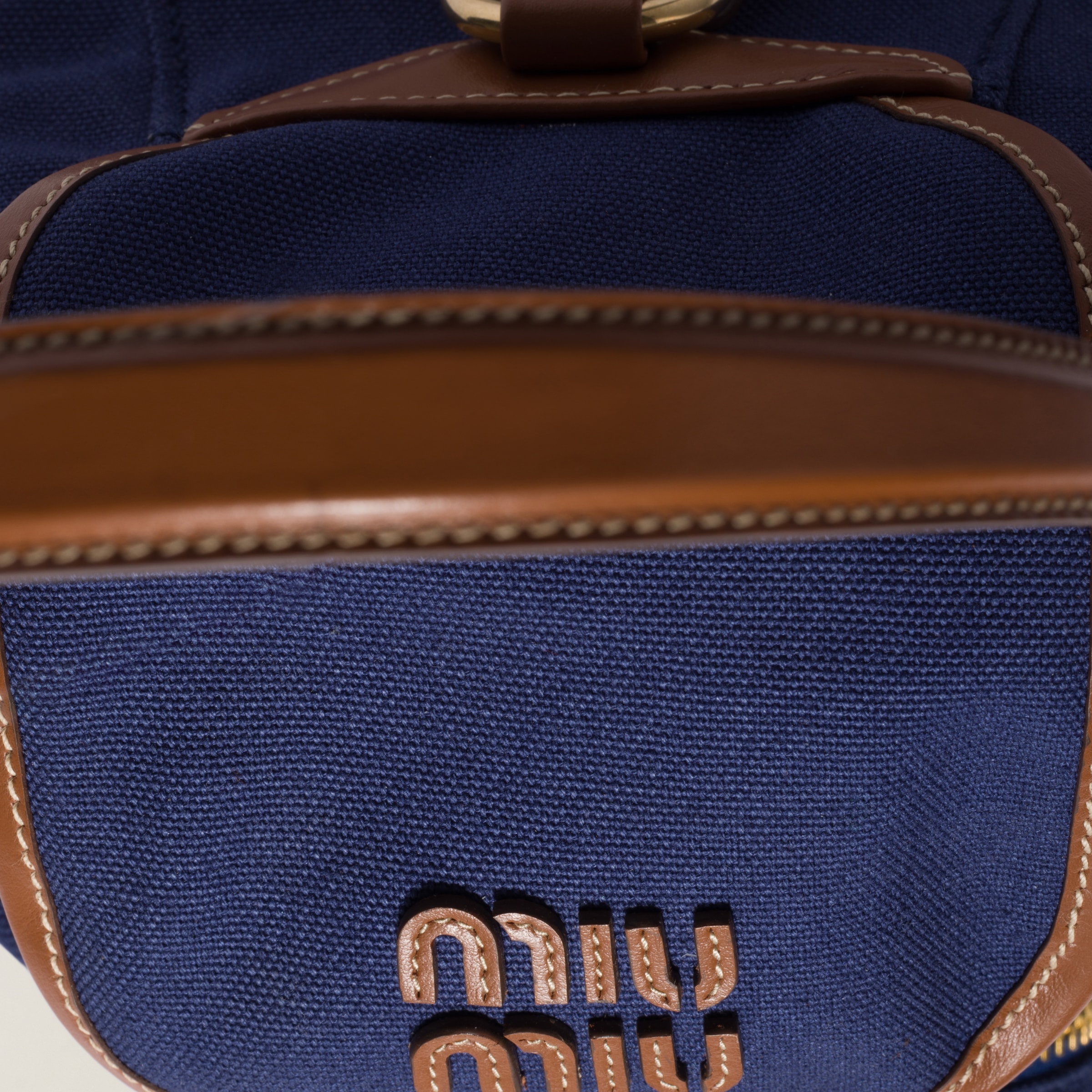 Canvas and leather backpack - 7