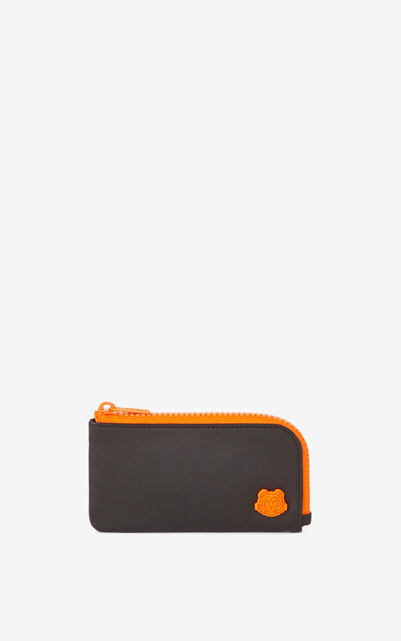 K-Tiger zipped leather card holder 1