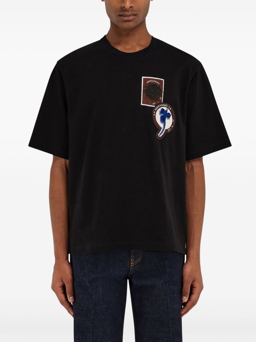 logo patch t-shirt - 3